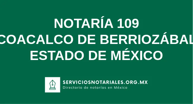 Notaría 109 de 