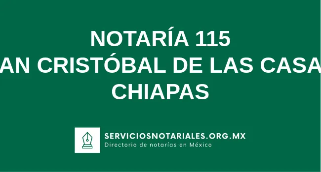Notaría 115 de Zacualtipán Hidalgo