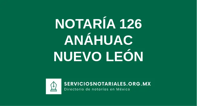 Notaría 126 de 