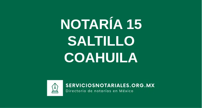 Notaría 15 de 