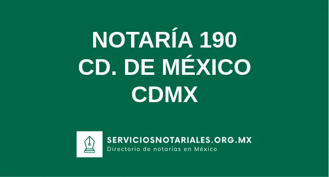 Notaría 190 de 