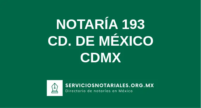 Notaría 193 de