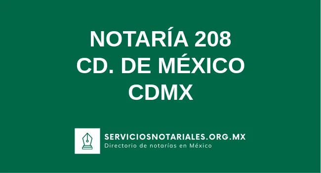 Notaría 208 de