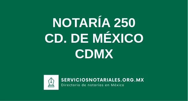 Notaría 250 de 