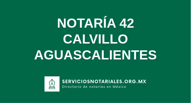 Notaría 42 de localidades(localidad) localidades(estado)
