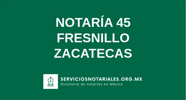Notaría 45 de localidades(localidad) localidades(estado)