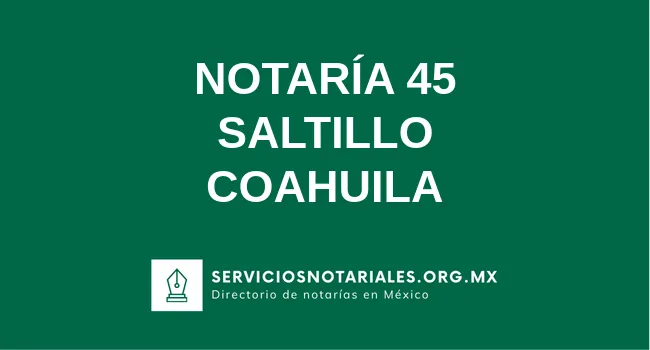 Notaría 45 de 