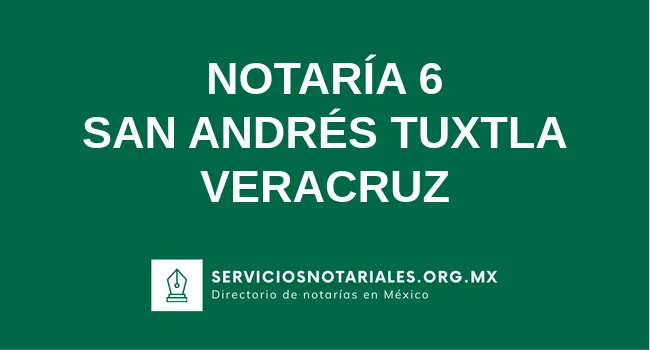 Notaría 6 de localidades(localidad) localidades(estado)
