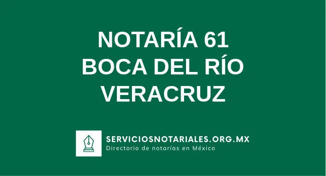 Notaría 61 de localidades(localidad) localidades(estado)