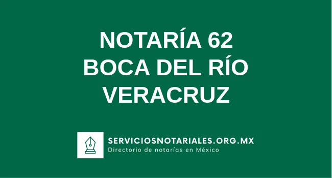 Notaría 62 de localidades(localidad) localidades(estado)