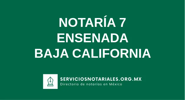 Notaría 7 de La Paz Baja California Sur