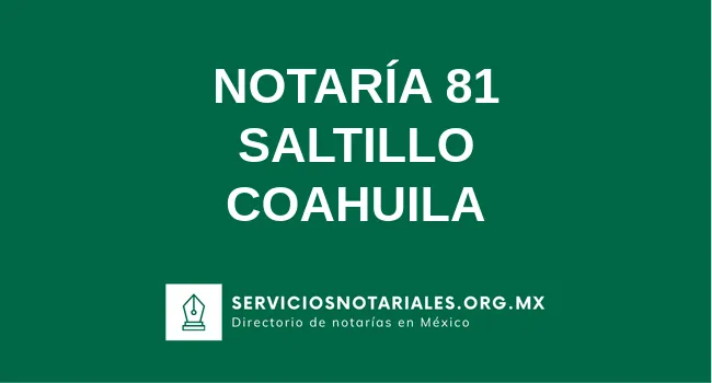Notaría 81 de