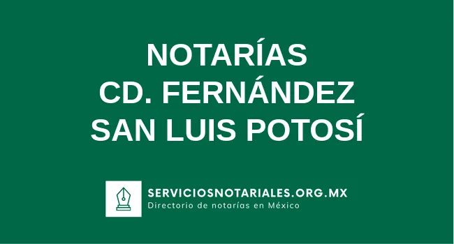 Directorio de notarios de Cd. Fernández San Luis Potosí