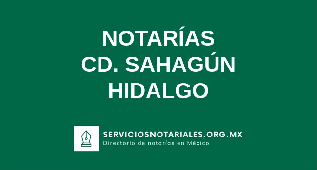 Directorio de notarios de Cd. Sahagún Hidalgo