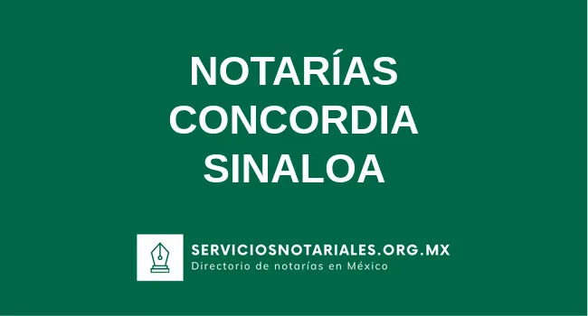 Directorio de notarios de Concordia Sinaloa
